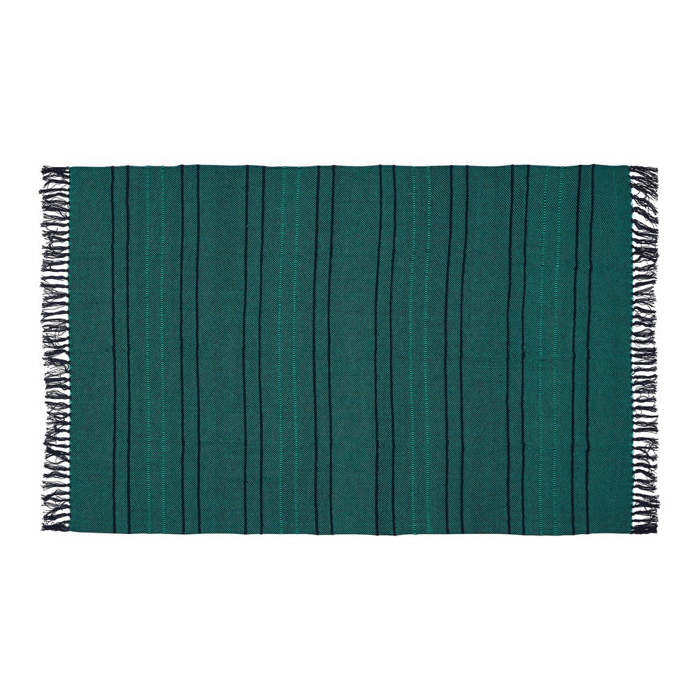 Zöld pamut takaró 140x200 cm Tap – Hübsch
