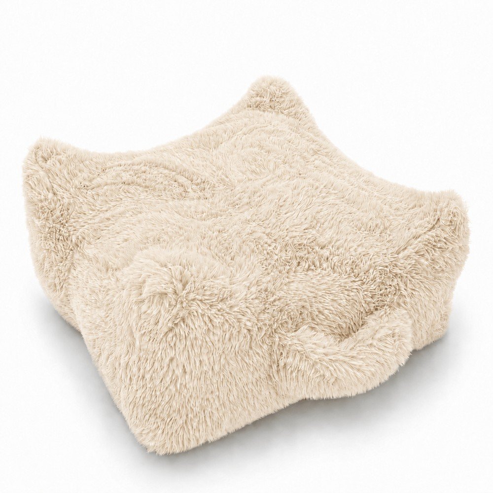 Bézs gyerek babzsákfotel Mammoth – Meowbaby