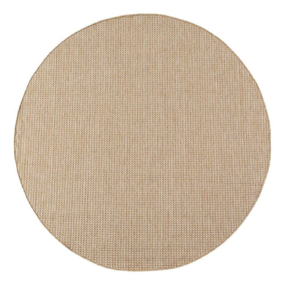 Bézs kerek kültéri-beltéri szőnyeg ø 80 cm Mira 1450 – Ayyildiz Carpets