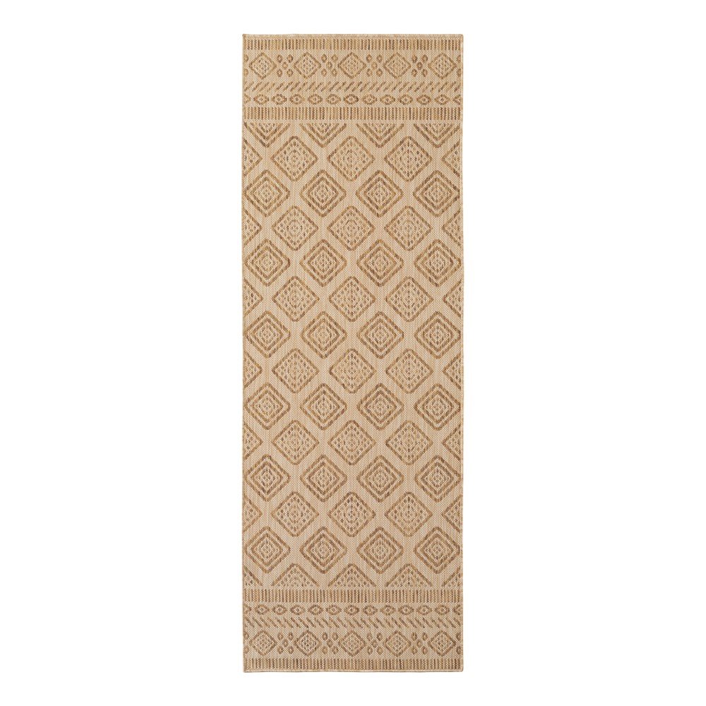 Bézs kültéri-beltéri futószőnyeg 80x250 cm Mira 1452 – Ayyildiz Carpets