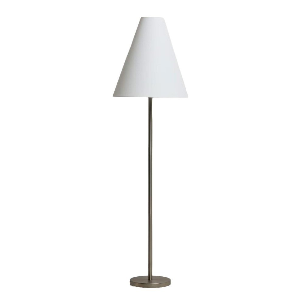 Ezüstszínű állólámpa textil búrával (magasság 153 cm) Navat – Kave Home