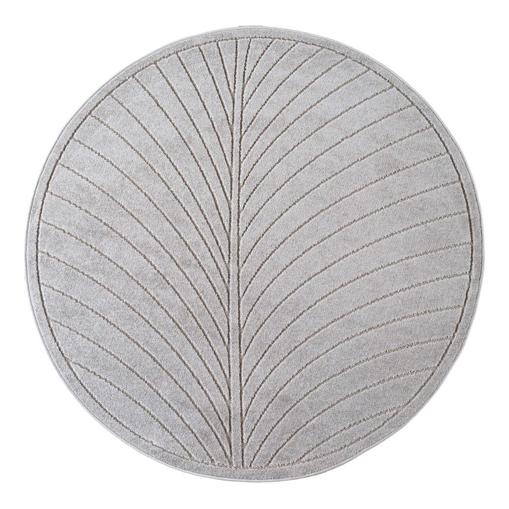 Ezüstszínű kerek kültéri-beltéri szőnyeg ø 160 cm Nova 1204 – Ayyildiz Carpets