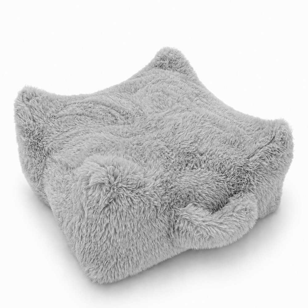 Fehér gyerek babzsákfotel Mammoth – Meowbaby