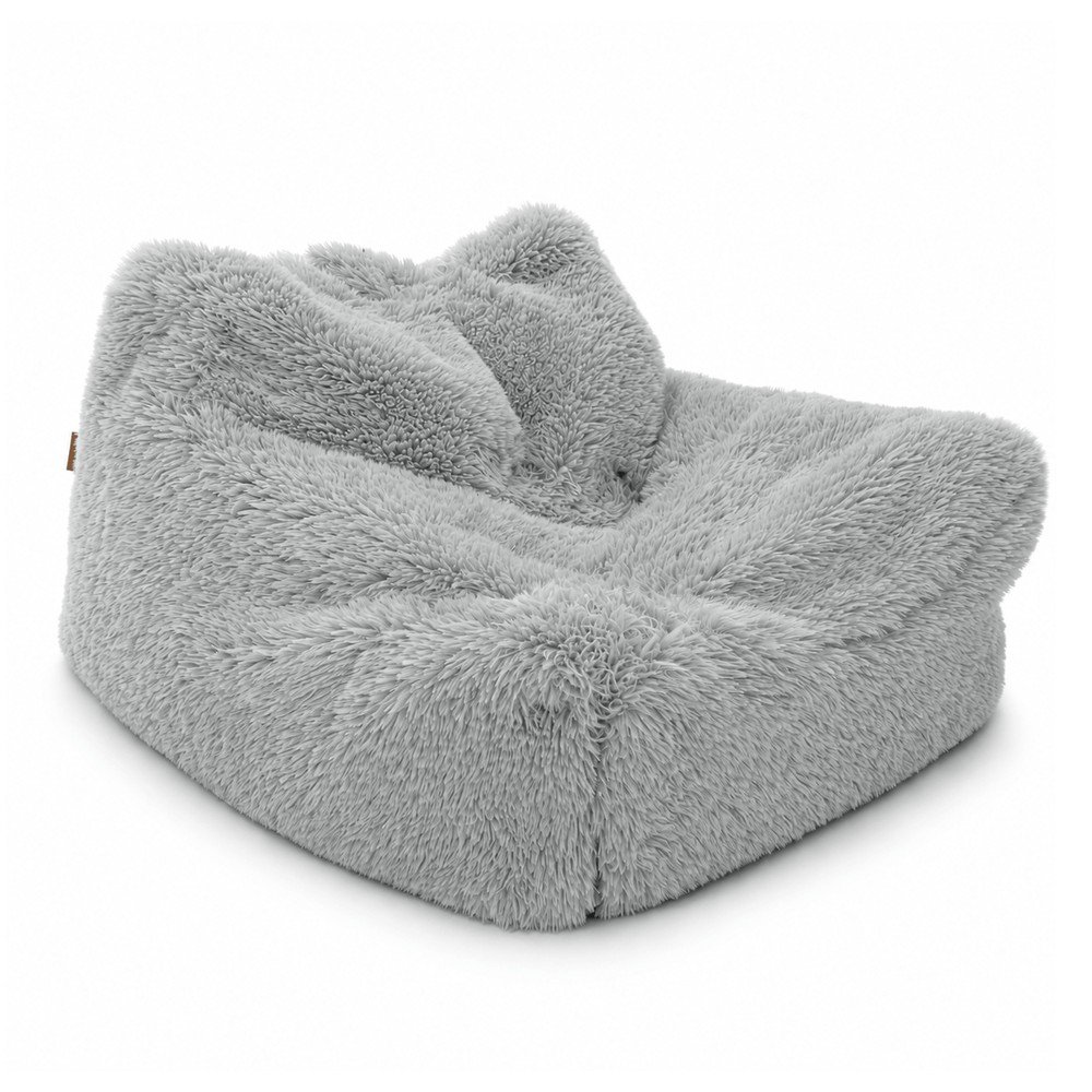 Fehér gyerek babzsákfotel Mammoth – Meowbaby