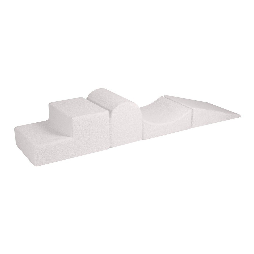 Fehér habszivacs játszótér 4 db-os magasság 30 cm 45x193 cm – Meowbaby