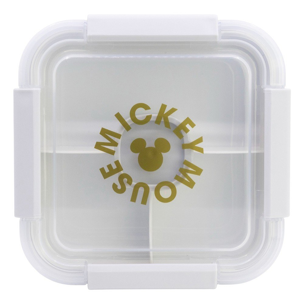 Fehér műanyag gyerek uzsonnás doboz Mickey Mouse – STOR