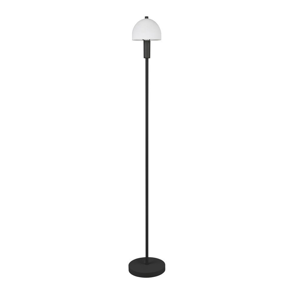 Fekete állólámpa üveg búrával (magasság 120 cm) Glenn – Reality