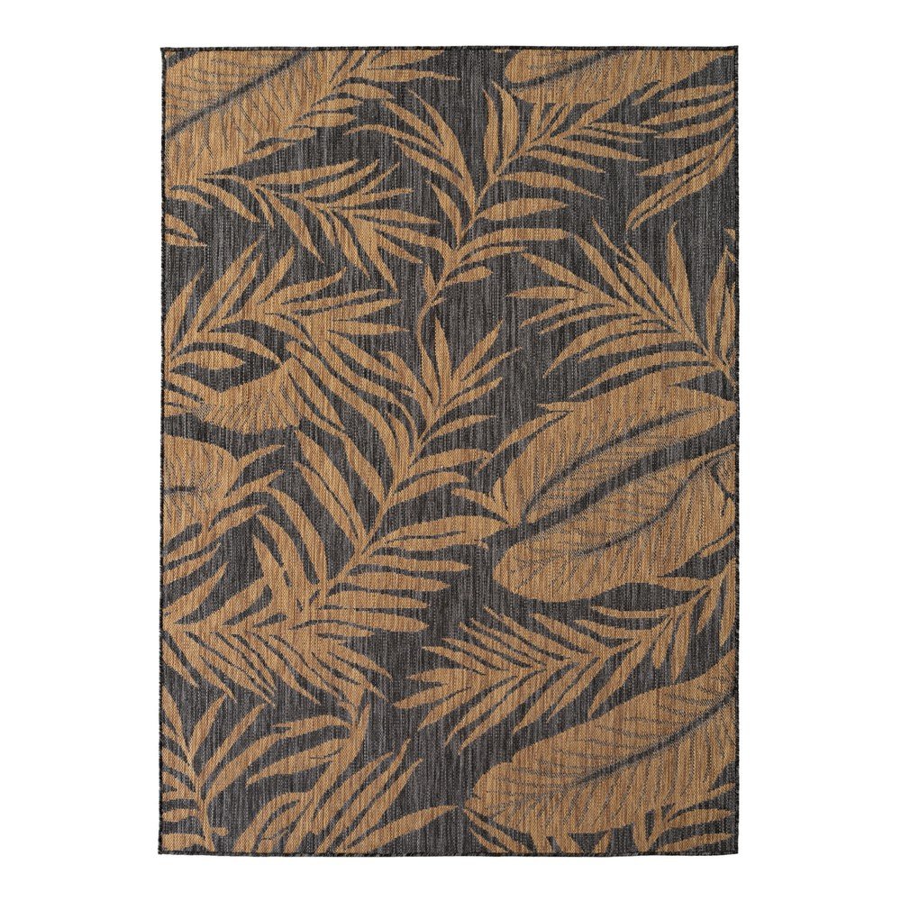 Fekete-barna kültéri-beltéri szőnyeg 140x200 cm Mira 1451 – Ayyildiz Carpets