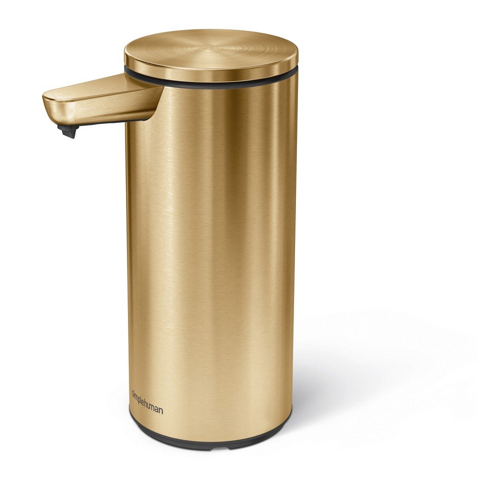 Fényes aranyszínű automata acél szappanadagoló 266 ml – simplehuman
