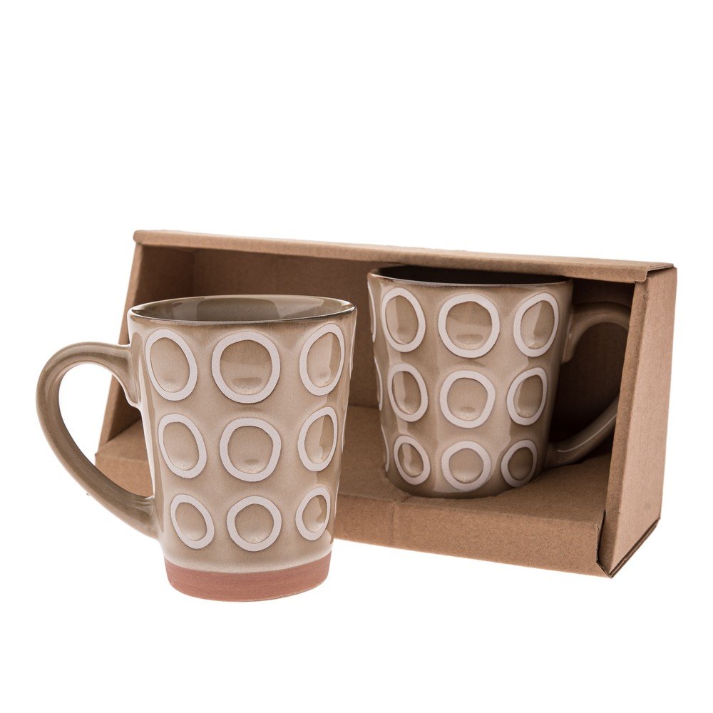 Kék kerámia bögre szett 2 db-os 380 ml Rings – Dakls