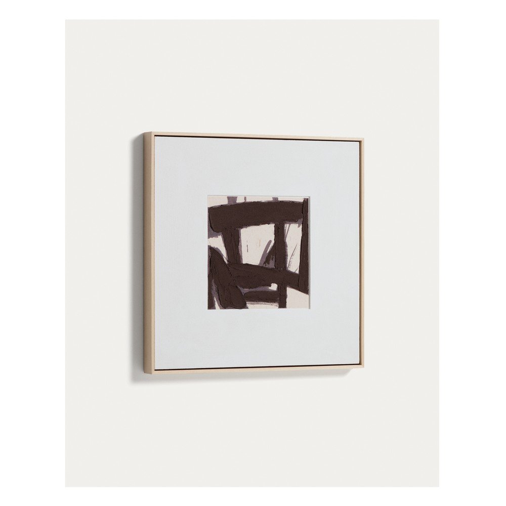 Kézzel festett keretezett-vászon kép 60x60 cm Arilan – Kave Home