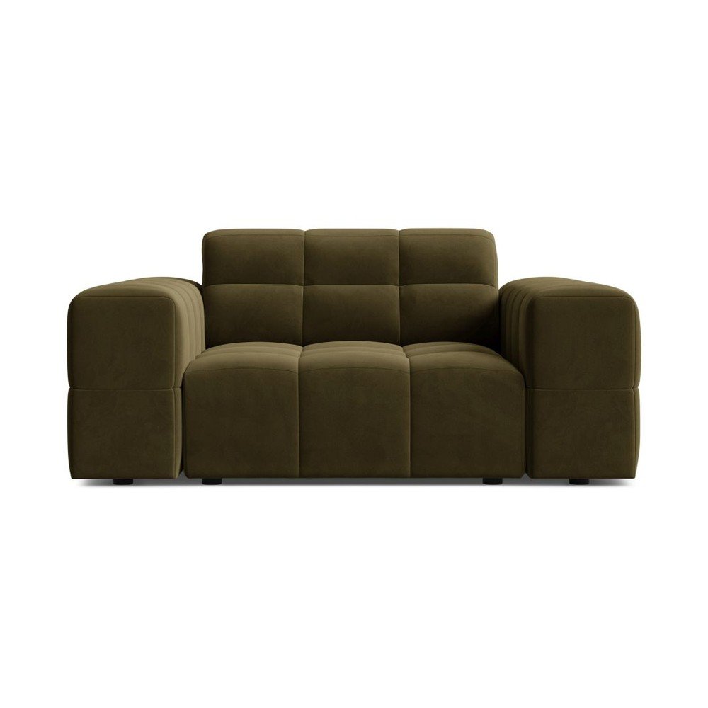 Khaki bársony fotel Chicago – Cosmopolitan Design