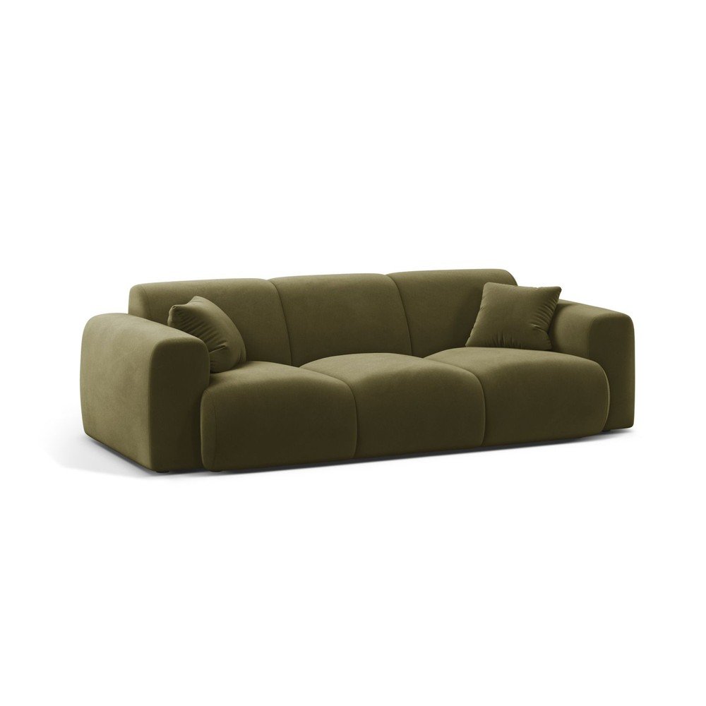 Khaki bársony kanapé 235 cm Molino – Micadoni