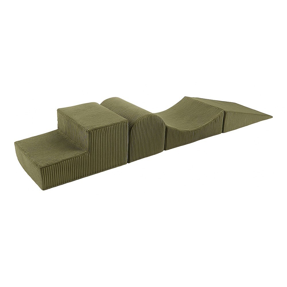 Khaki habszivacs játszótér 3 db-os magasság 30 cm 45x193 cm – Meowbaby