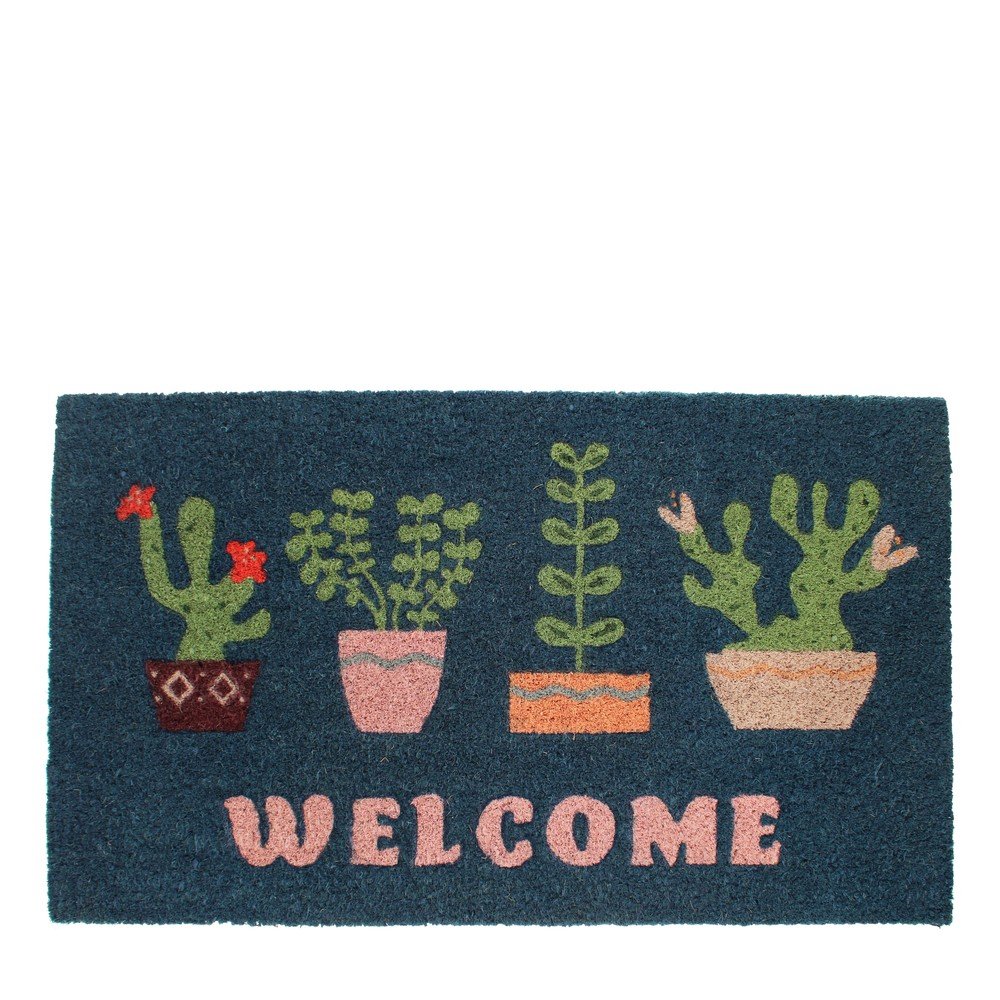 Kókuszrost lábtörlő 73x43 cm Welcome Plants – Rex London