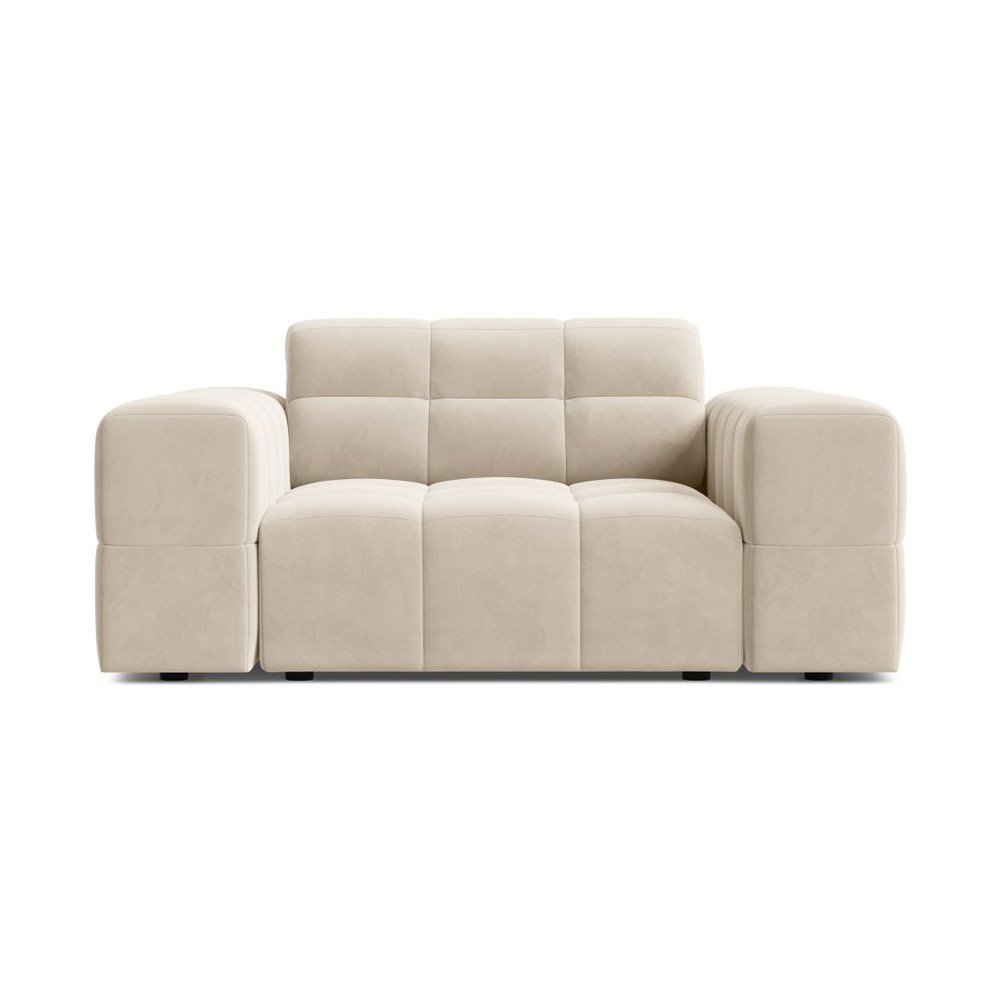 Krémszínű bársony fotel Chicago – Cosmopolitan Design
