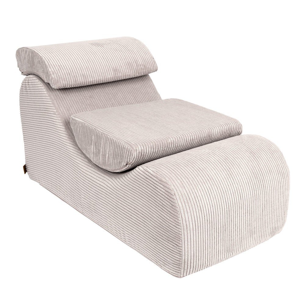 Krémszínű kordbársony gyerek fotel Wave – Meowbaby