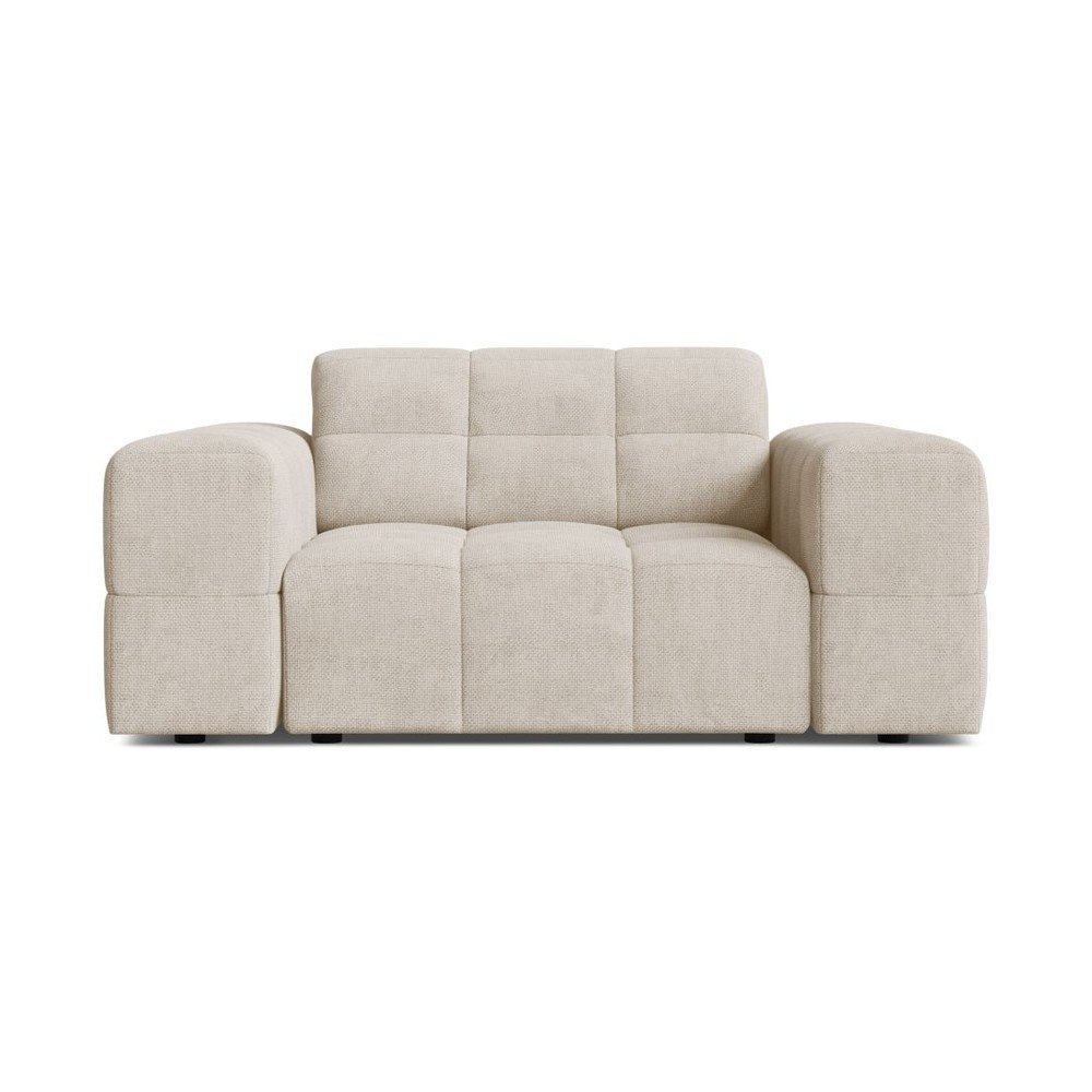 Krémszínű zsenília fotel Chicago – Cosmopolitan Design