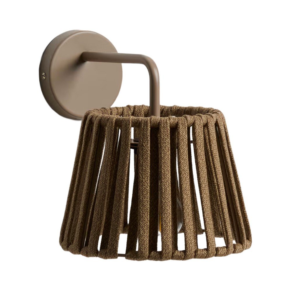 Napelemes LED fali kültéri lámpa (magasság 23 cm) Aldet – Kave Home