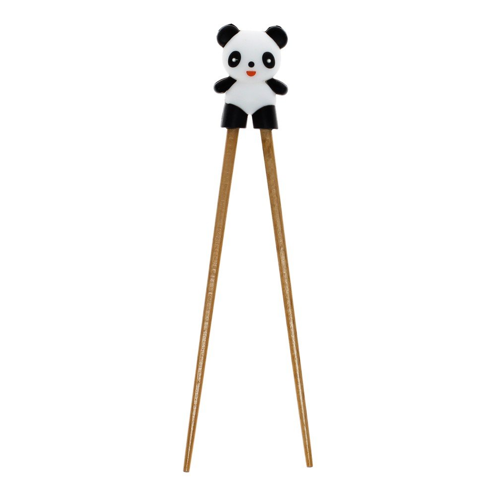 Natúr színű fa gyermek gyakorló evőpálcika Panda – Rex London