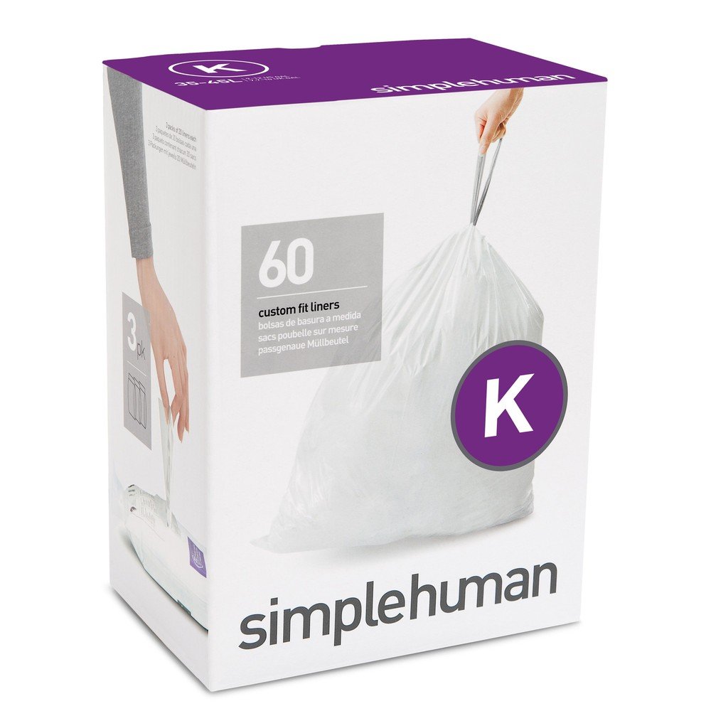 Összehúzható szemeteszsák készlet 60 db-os 45 l K – simplehuman