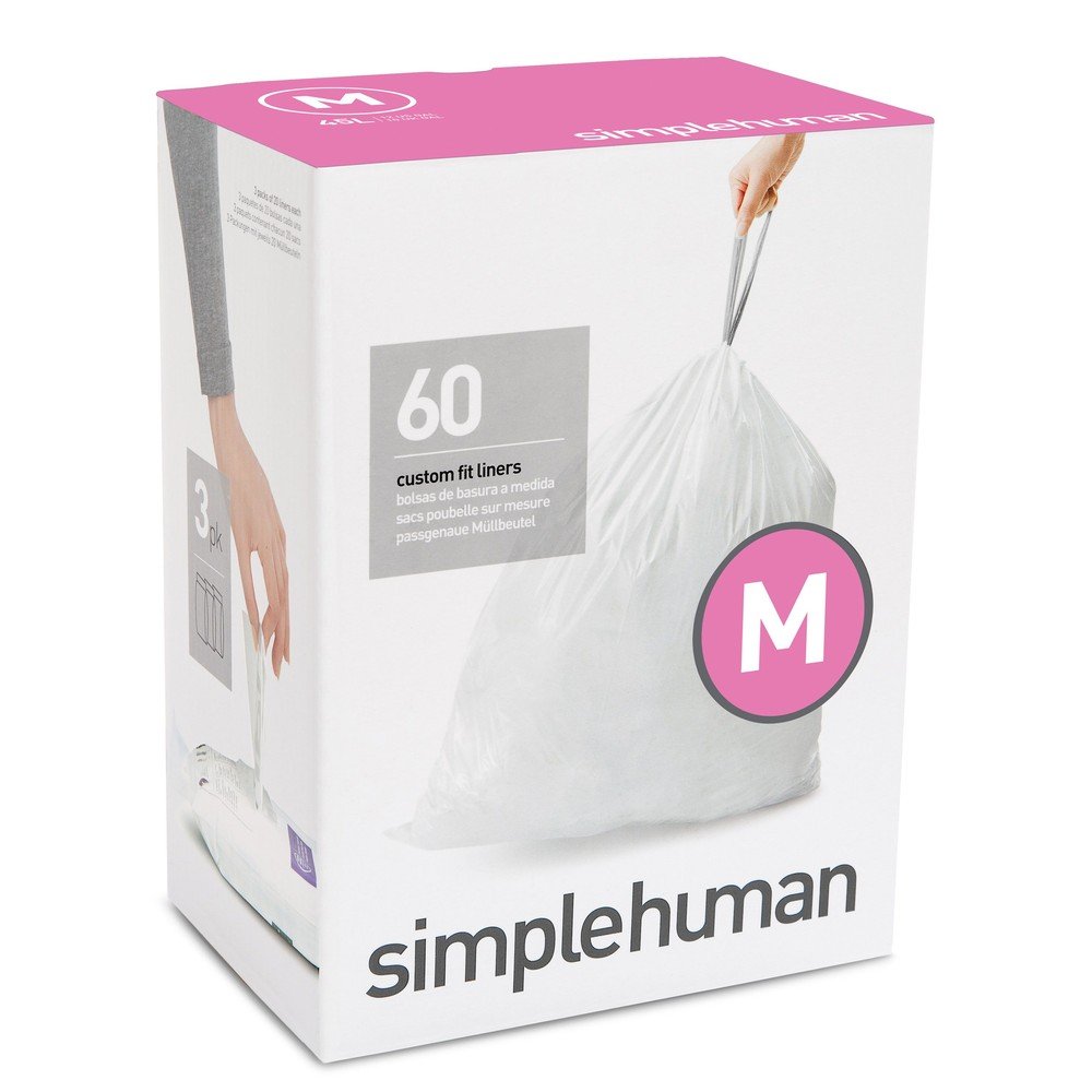 Összehúzható szemeteszsák készlet 60 db-os 45 l M – simplehuman