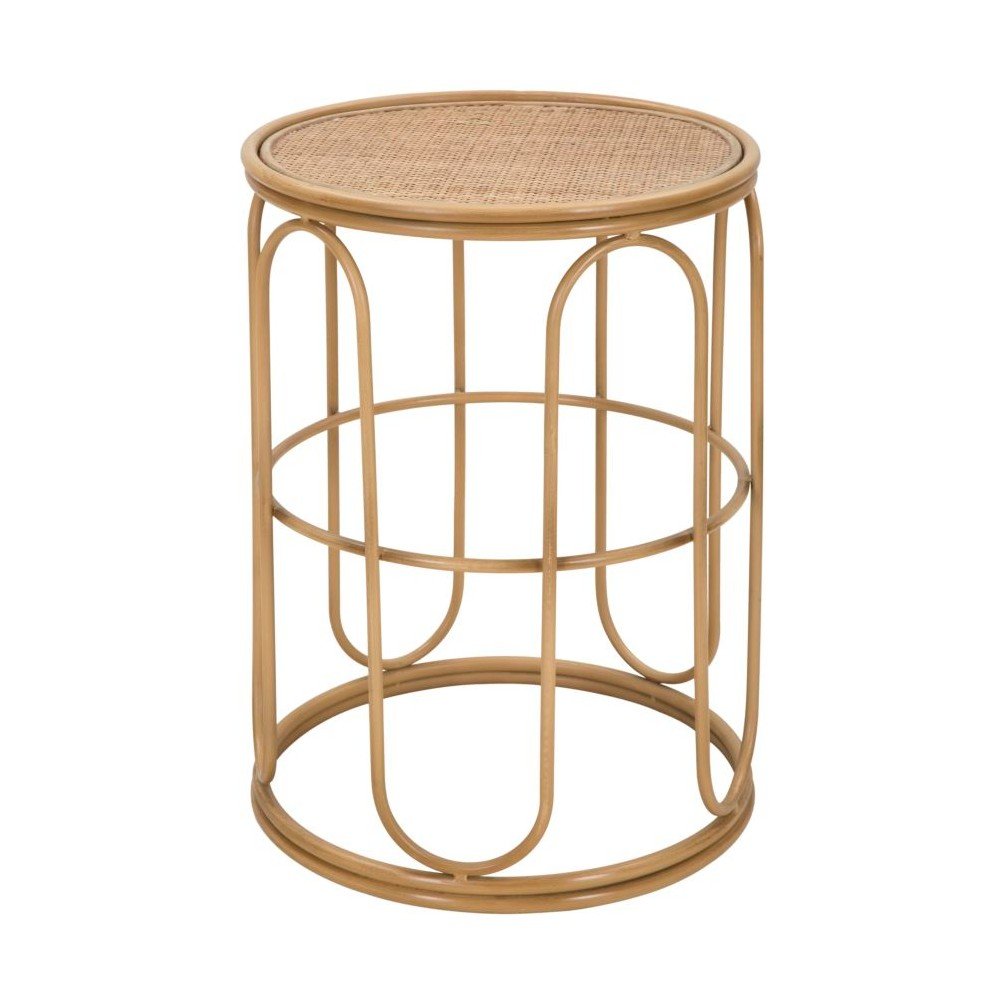Rattan kerek tárolóasztal Samui – Mauro Ferretti