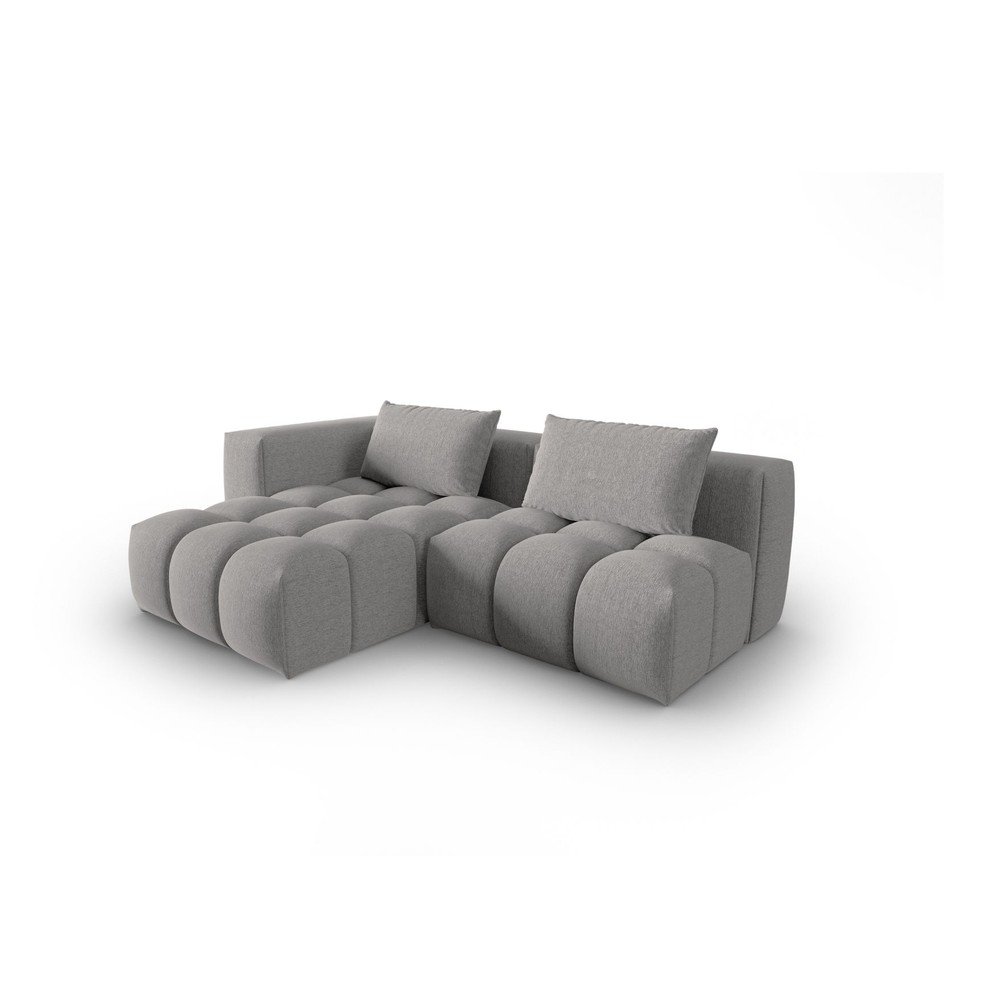 Szürke sarokkanapé (bal oldali-heverő résszel) Verona – Cosmopolitan Design