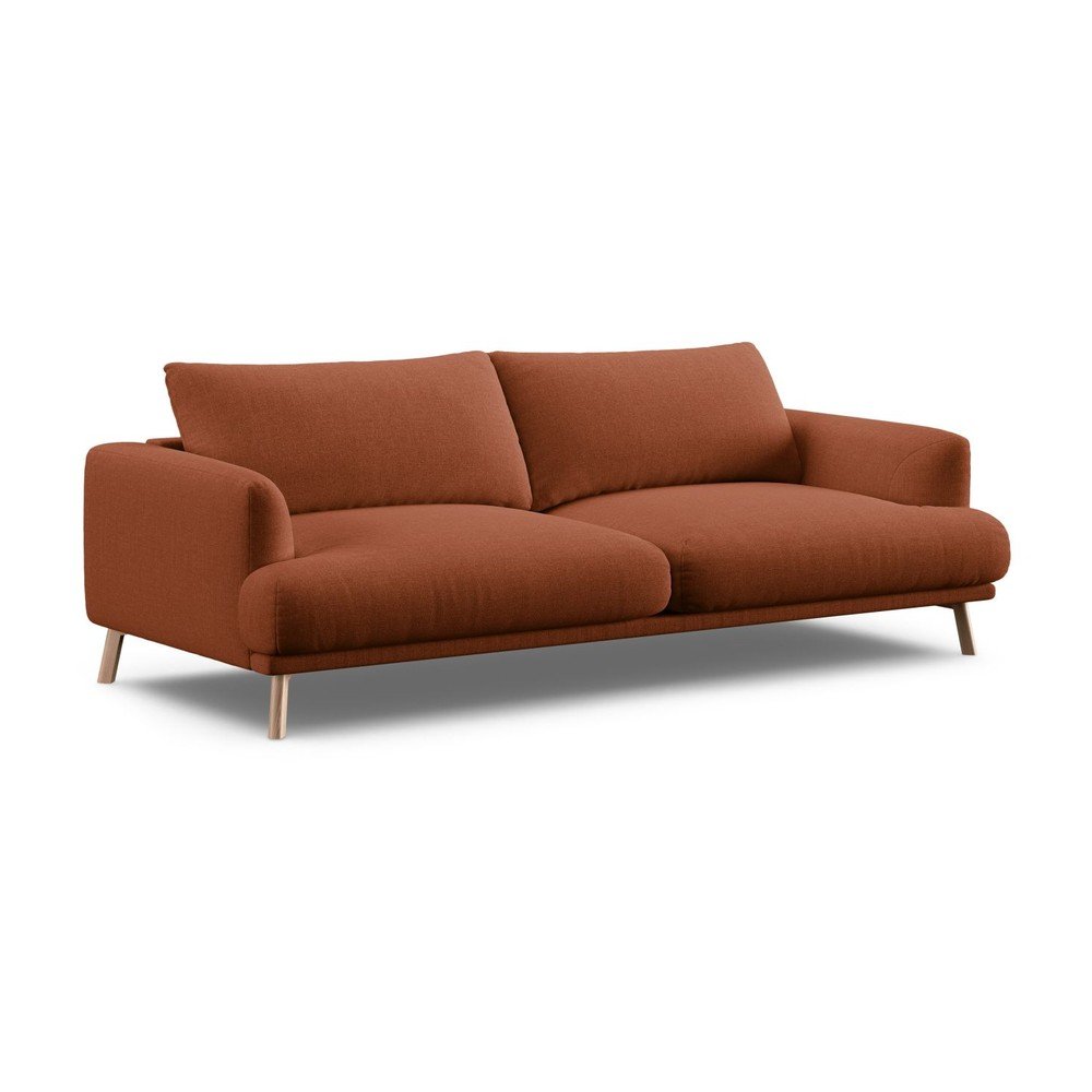 Terrakotta színű kanapé 200 cm Naomi – Micadoni