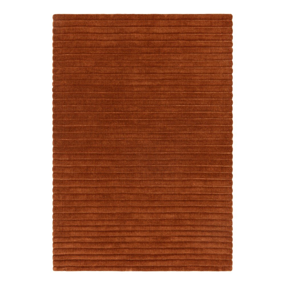 Terrakotta színű kézi szövésű gyapjú szőnyeg 120x170 cm – Asiatic Carpets