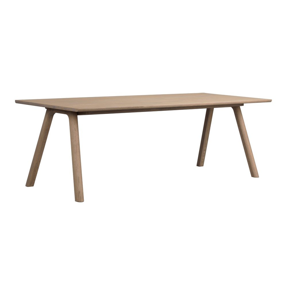 Tölgyfa bővíthető étkezőasztal 95x220 cm Clapperton – Rowico