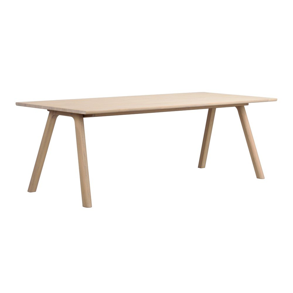 Tölgyfa bővíthető étkezőasztal 95x220 cm Clapperton – Rowico