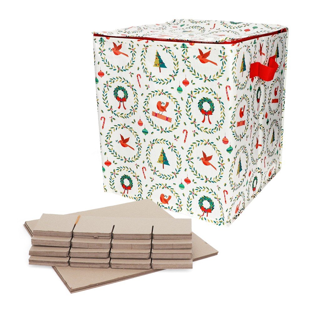 Újrahasznosított műanyag ruhatároló doboz 32x32x35 cm Classic Christmas – Rex London
