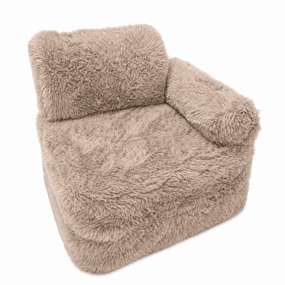 Világos natúr színű gyerek fotel Mammoth – Meowbaby