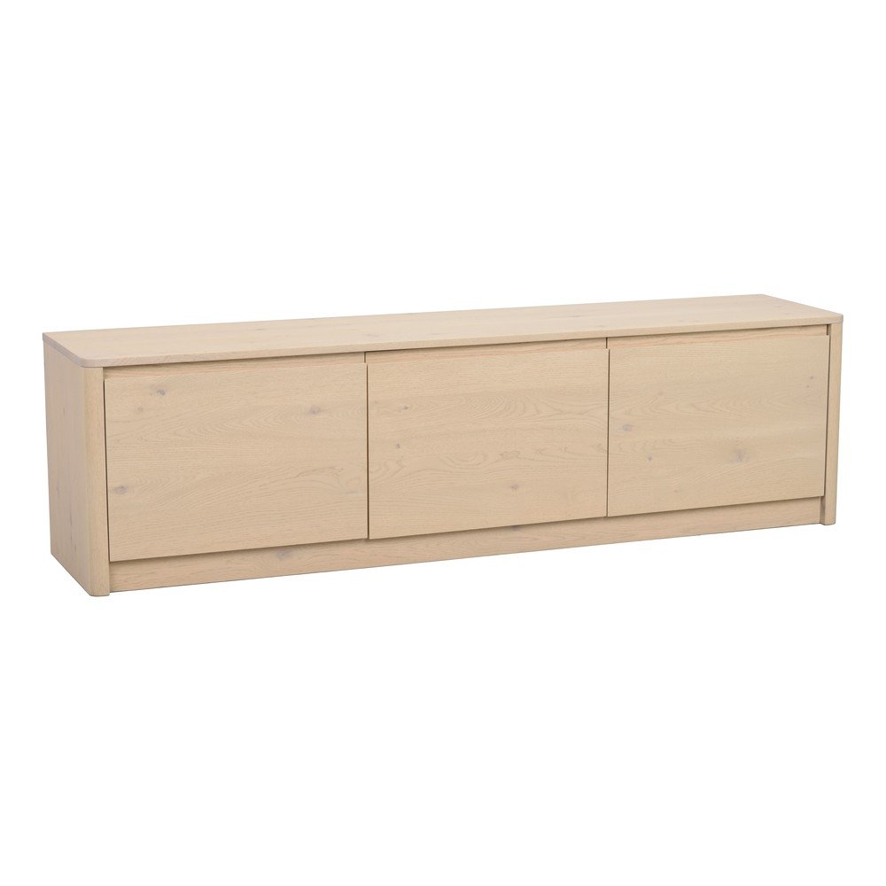 Világos natúr színű komód tölgyfa dekorral 180x50x40 cm Melstone – Rowico
