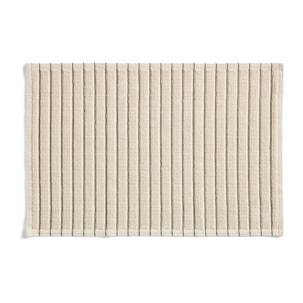 Zöld-bézs textil fürdőszobai kilépő 50x80 cm Merade – Kave Home