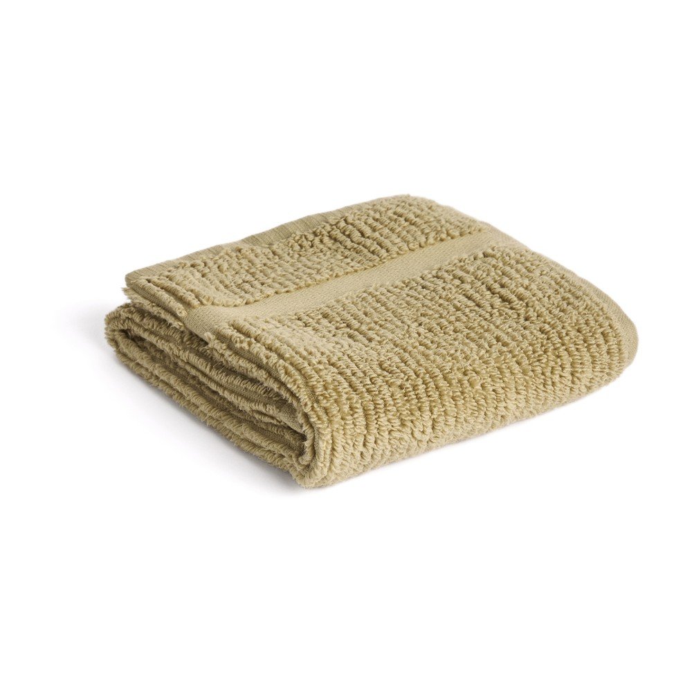Zöld frottír pamut törölköző 30x50 cm Olvira – Kave Home
