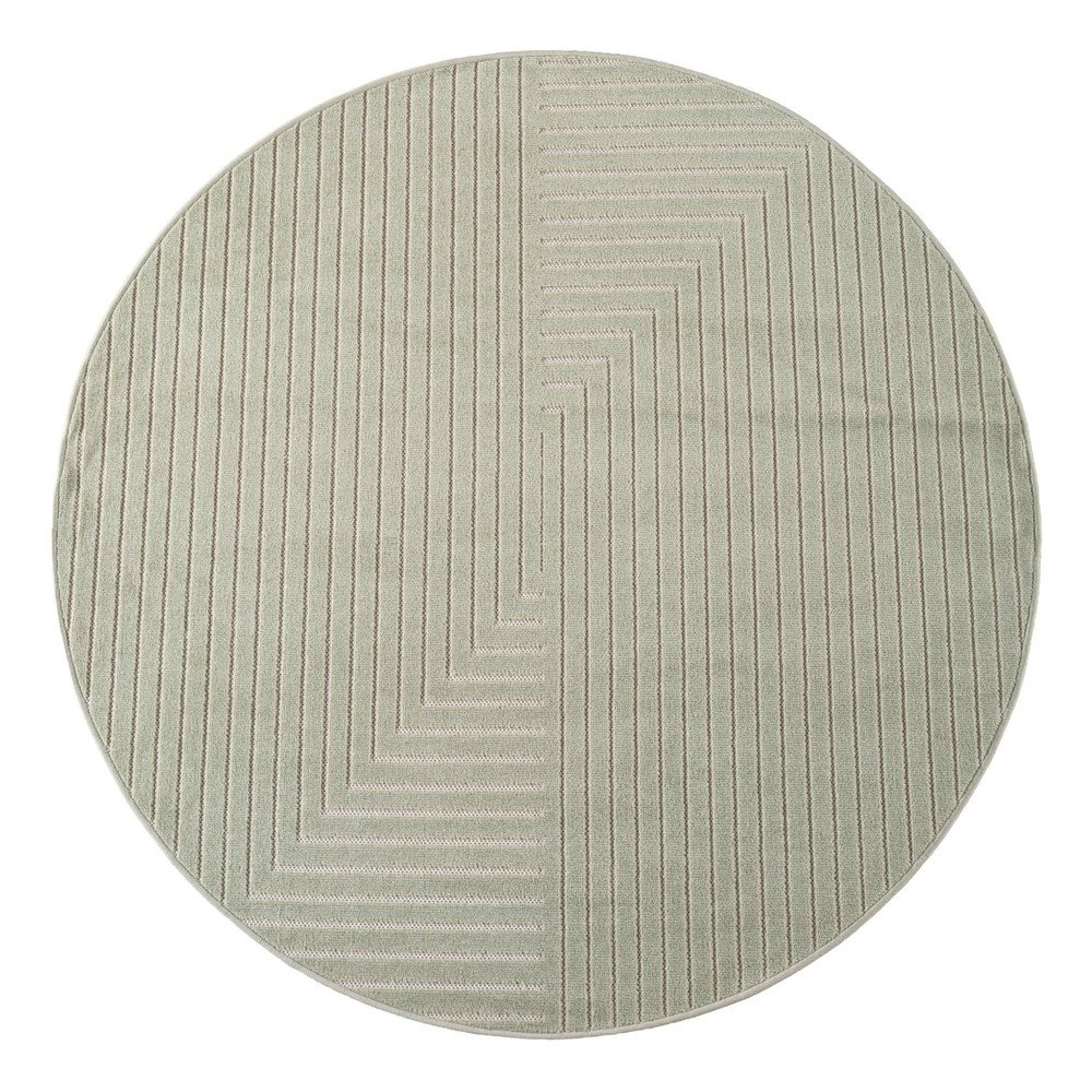 Zöld kerek kültéri-beltéri szőnyeg ø 160 cm Nova 1202 – Ayyildiz Carpets