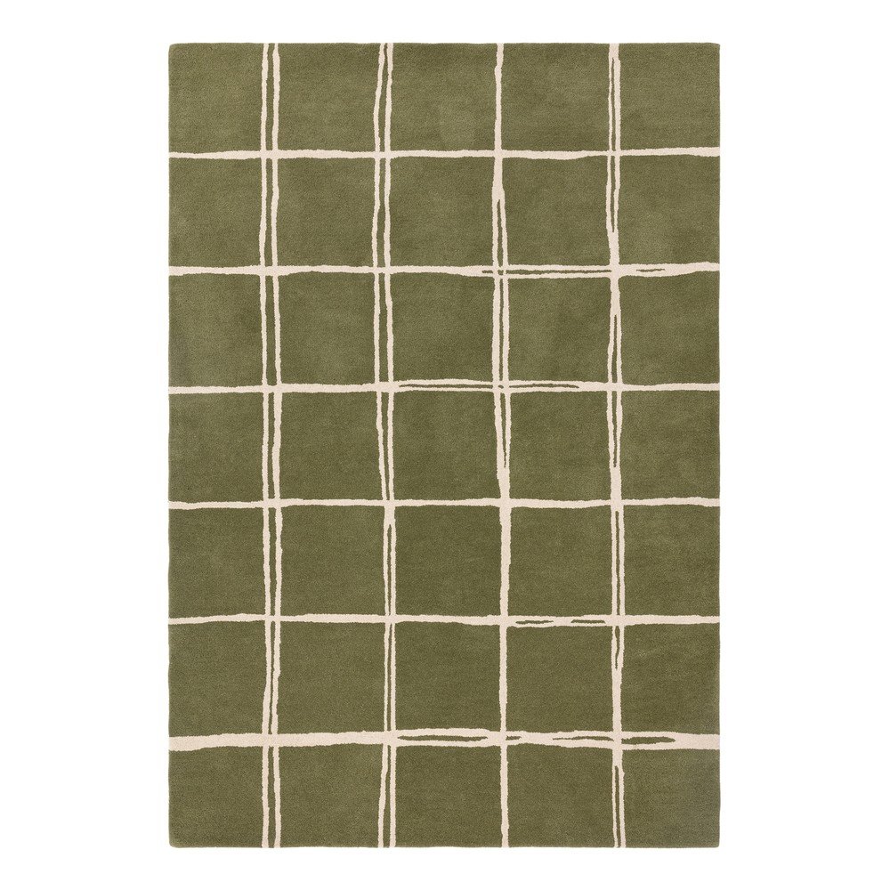 Zöld kézi szövésű gyapjú szőnyeg 160x230 cm – Asiatic Carpets