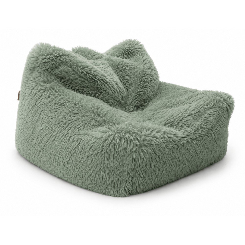 Zsályaszínű gyerek babzsákfotel Mammoth – Meowbaby