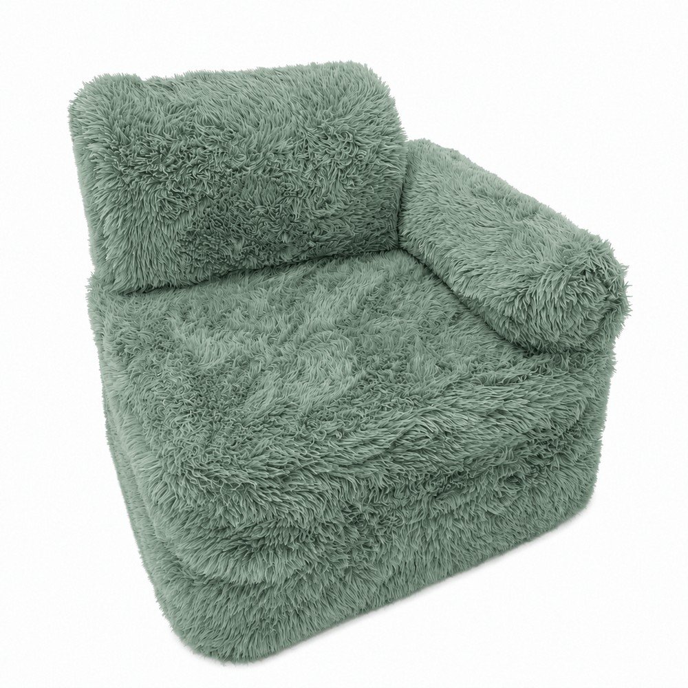 Zsályaszínű gyerek fotel Mammoth – Meowbaby
