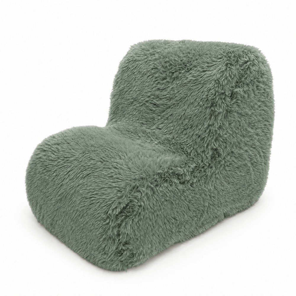 Zsályaszínű gyerek fotel Mammoth – Meowbaby