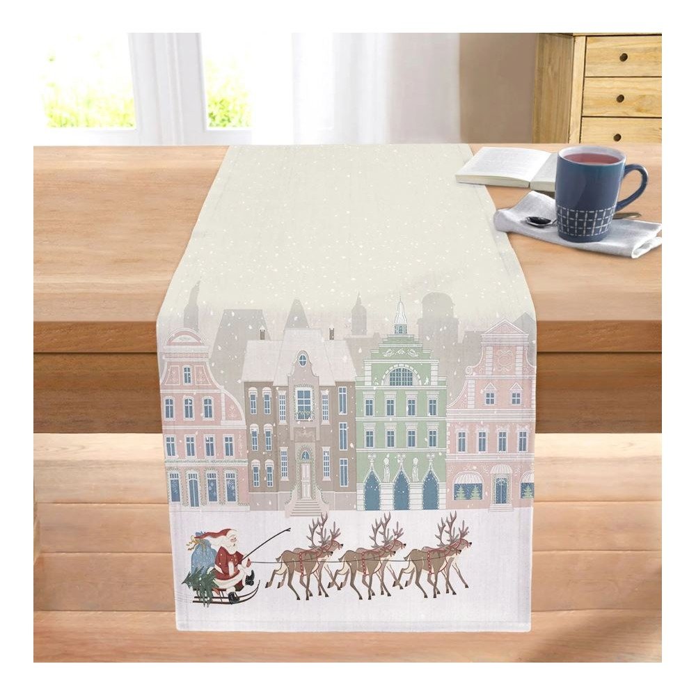 Asztali futó karácsonyi mintával 45x140 cm Merry Christmas – Mila Home