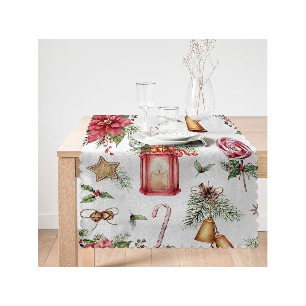 Asztali futó karácsonyi mintával 45x140 cm Merry Christmas – Mila Home