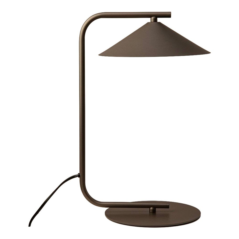 Barna fém asztali lámpa (magasság 42 cm) Nocte – Micadoni