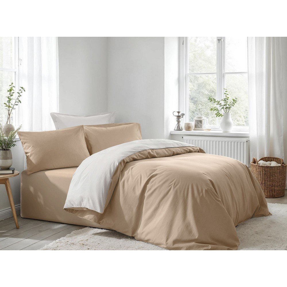 Bézs egyszemélyes ágyneműhuzat 200x140 cm – Mijolnir