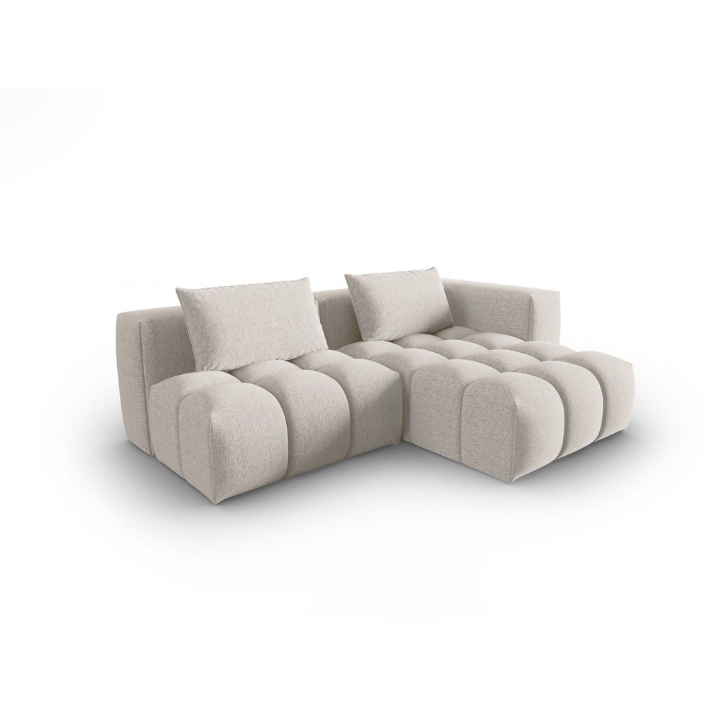 Bézs sarokkanapé (jobb oldali-heverő résszel) Verona – Cosmopolitan Design