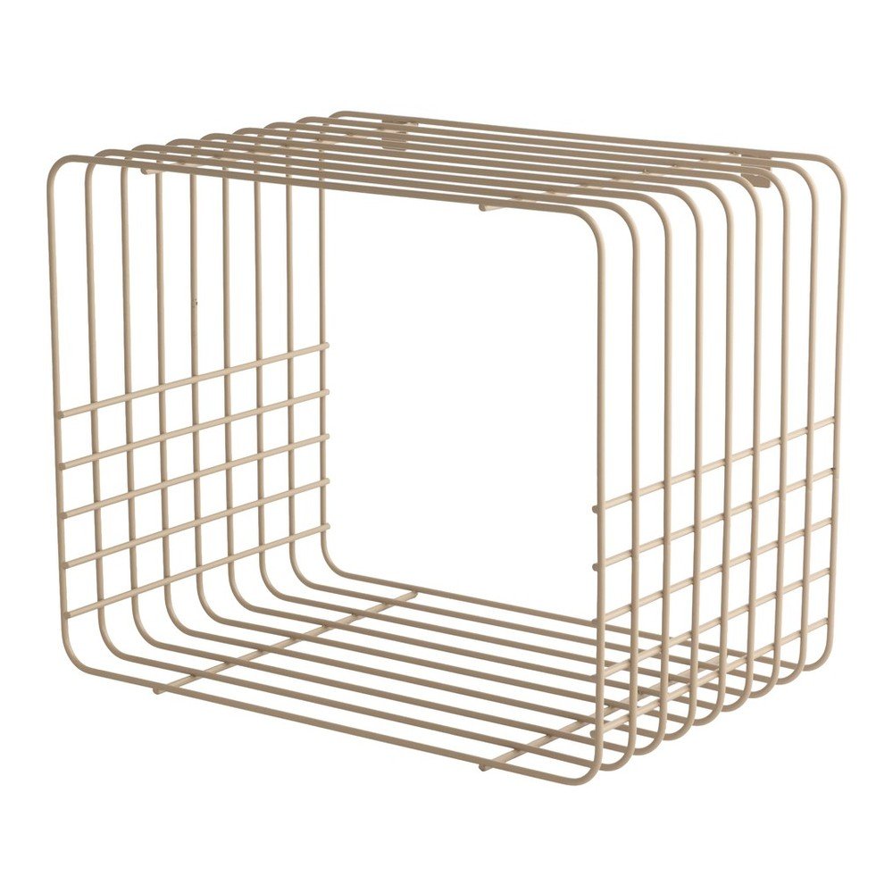 Bézs többszintes fém fali polc 38 cm Wire – Mette Ditmer Denmark