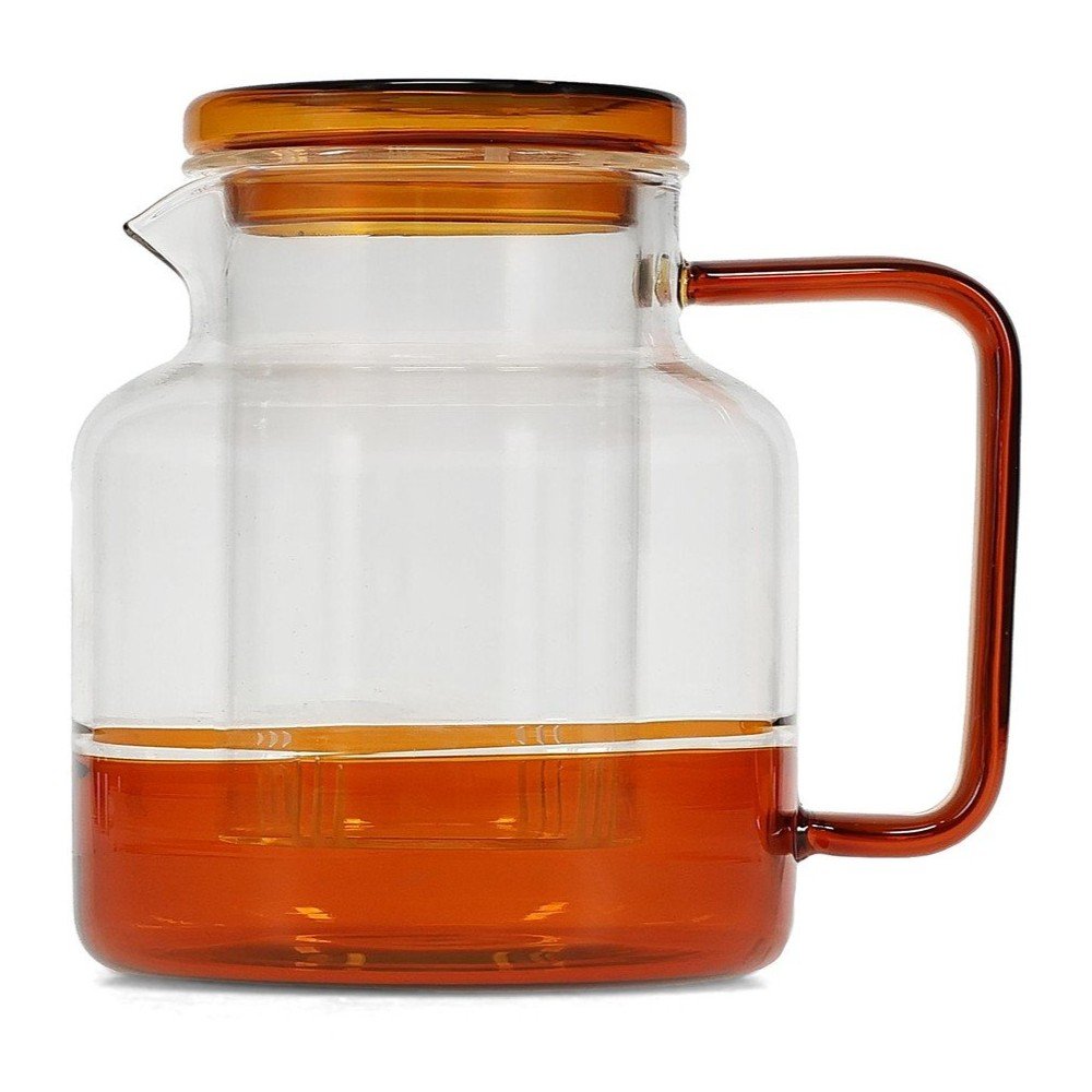 Borostyán színű üveg teáskanna 950 ml Liv – ONA