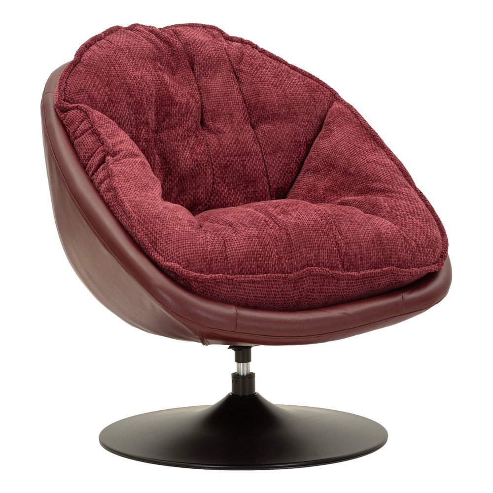 Borvörös forgó fotel Retro Style – Mauro Ferretti
